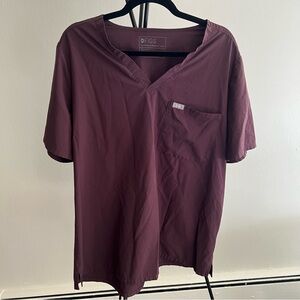 FIGS Dark Fig Catarina Scrub Top One pocket 2XL